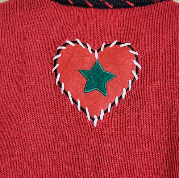 L| Red Xmas Cardigan - Picture 2 of 7